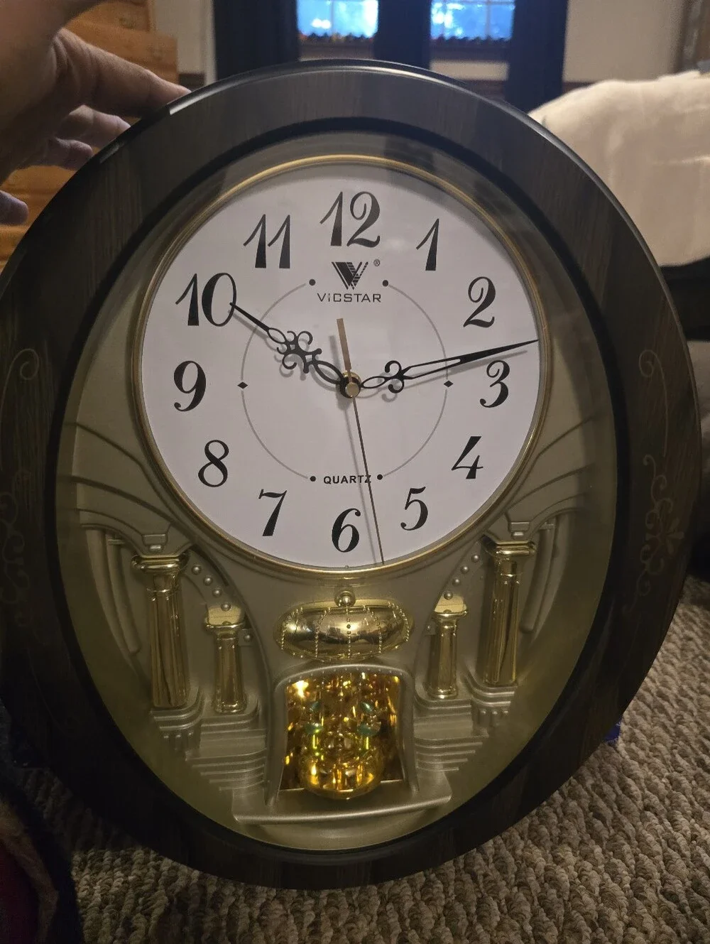 Gold and Brown Decorative Wall Clock